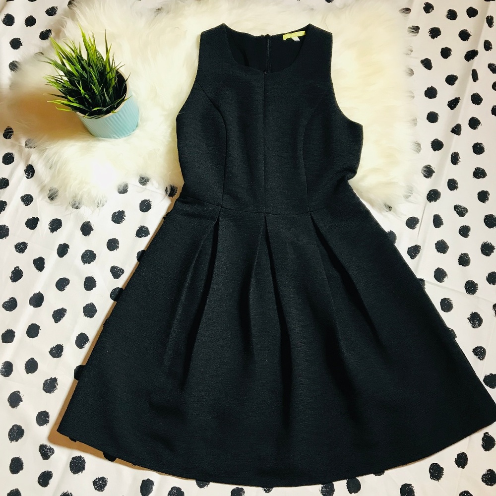 Gianni Bini Fit & Flare Zipper Front Pockets Dress